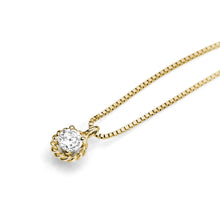 Carica l&#39;immagine nel visualizzatore di Gallery, AGZ 121 G Collana a Punto Luce da Donna Ambrosia Gioielli in Oro Giallo e Zircone da 3,5mm
