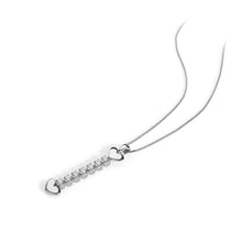 Carica l&#39;immagine nel visualizzatore di Gallery, AGZ 203 Collana da Donna Ambrosia Gioielli a forma di Freccia in Oro Bianco 18kt e Zirconi
