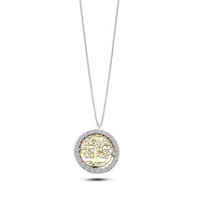 Carica l&#39;immagine nel visualizzatore di Gallery, AGZ 320 Collana da Donna Ambrosia Gioielli con Albero della Vita in Oro 18kt e Zirconi

