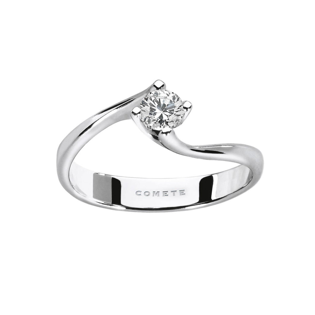 ANB 2036 Anello Solitario Valentino in Oro 18kt di COMETE Gioielli con Diamante P.Ct. 13 Pegni D'Amore
