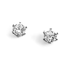 Carica l&#39;immagine nel visualizzatore di Gallery, AOZ 001 Orecchini a punto luce Donna Ambrosia Gioielli in Oro 18kt e Zirconi da 3,2mm
