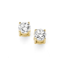 Carica l&#39;immagine nel visualizzatore di Gallery, AOZ 160 G Orecchini  a punto luce Donna Ambrosia Gioielli in Oro Giallo e Zirconi da 3,2mm
