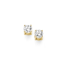 Carica l&#39;immagine nel visualizzatore di Gallery, AOZ 160 G Orecchini  a punto luce Donna Ambrosia Gioielli in Oro Giallo e Zirconi da 3,2mm
