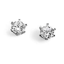 Carica l&#39;immagine nel visualizzatore di Gallery, AOZ 165 Orecchini a punto luce Donna Ambrosia Gioielli in Oro 18kt e Zirconi da 4mm
