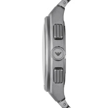 Carica l&#39;immagine nel visualizzatore di Gallery, EMPORIO ARMANI AR11560 FEDERICO Orologio Cronografo Uomo in Acciaio Quadrante Nero
