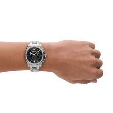 Carica l&#39;immagine nel visualizzatore di Gallery, EMPORIO ARMANI AR11560 FEDERICO Orologio Cronografo Uomo in Acciaio Quadrante Nero
