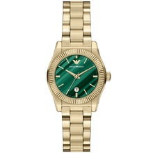 Carica l'immagine nel visualizzatore di Gallery, EMPORIO ARMANI AR11761 Orologio Donna in Acciaio placcato Oro con Quadrante in Malachite - Federica
