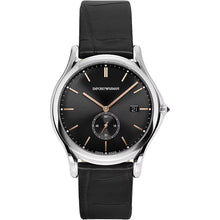 Carica l&#39;immagine nel visualizzatore di Gallery, EMPORIO ARMANI Swiss Made ARS1013 - Orologio Uomo in Pelle Nera
