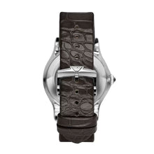 Carica l&#39;immagine nel visualizzatore di Gallery, EMPORIO ARMANI Swiss Made ARS3502 - Orologio Meccanico Uomo day-date in Pelle
