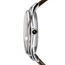 Carica l&#39;immagine nel visualizzatore di Gallery, EMPORIO ARMANI Swiss Made ARS3502 - Orologio Meccanico Uomo day-date in Pelle
