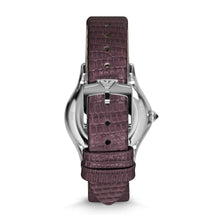 Carica l&#39;immagine nel visualizzatore di Gallery, EMPORIO ARMANI Swiss Made ARS7015 - Orologio Donna in Madreperla e Pelle Viola
