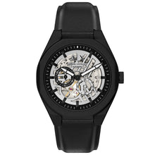Carica l'immagine nel visualizzatore di Gallery, ARMANI EXCHANGE AX4297 Automatico Uomo scheletrato in Pelle nera SYNC
