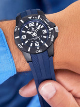 Carica l&#39;immagine nel visualizzatore di Gallery, MAREA B35353/2 Orologio sportivo da uomo Blu e Nero in Policarbonato e Silicone
