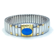 Carica l&#39;immagine nel visualizzatore di Gallery, BXP/401 Nomination Bracciale Estensibile Donna in Acciaio e Oro 18KT con Agata Celeste
