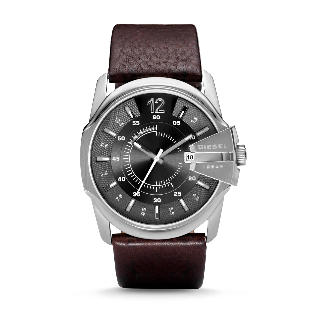 DIESEL DZ1206 Master Chief Orologio Uomo in Pelle Marrone
