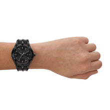 Carica l&#39;immagine nel visualizzatore di Gallery, DIESEL DZ2193 VERT Orologio Uomo in Pelle Quadrante Nero
