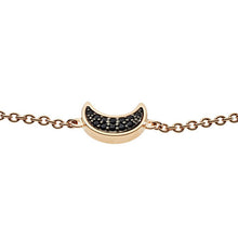 Carica l&#39;immagine nel visualizzatore di Gallery, EG3369221 EMPORIO ARMANI Gioielli - Bracciale donna in Argento Placcato Oro rosa e pietre nere

