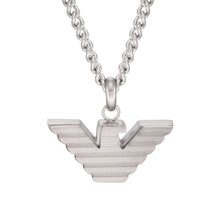 Carica l&#39;immagine nel visualizzatore di Gallery, EGS2916040 EMPORIO ARMANI Gioielli - Collana da uomo con Aquila in Acciaio Silver Color
