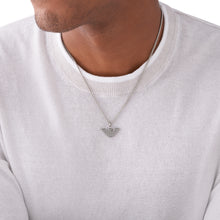 Carica l&#39;immagine nel visualizzatore di Gallery, EGS2916040 EMPORIO ARMANI Gioielli - Collana da uomo con Aquila in Acciaio Silver Color
