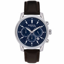 Carica l'immagine nel visualizzatore di Gallery, BREIL Tribe CALIBER Orologio uomo in Pelle Marrone e quadrante Blu EW0690
