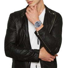 Carica l'immagine nel visualizzatore di Gallery, BREIL Tribe CAPTAIN Cronografo uomo in acciaio quadrante Argento e blu EW0693
