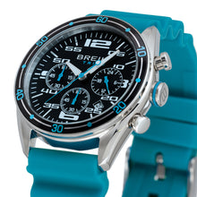 Carica l'immagine nel visualizzatore di Gallery, BREIL Tribe SCORE Cronografo uomo in acciaio e silicone azzurro EW0756

