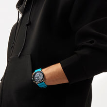 Carica l'immagine nel visualizzatore di Gallery, BREIL Tribe SCORE Cronografo uomo in acciaio e silicone azzurro EW0756
