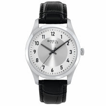 Carica l'immagine nel visualizzatore di Gallery, BREIL Tribe REFINE Orologio uomo in Pelle nera e quadrante argento EW0792
