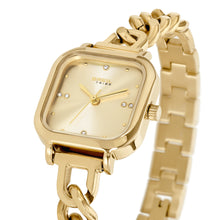Carica l'immagine nel visualizzatore di Gallery, BREIL Tribe éLISE Orologio a bracciale Donna quadrato in Acciaio placcato oro EW0834
