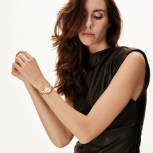 Carica l'immagine nel visualizzatore di Gallery, BREIL Tribe éLISE Orologio a bracciale Donna quadrato in Acciaio placcato oro EW0834
