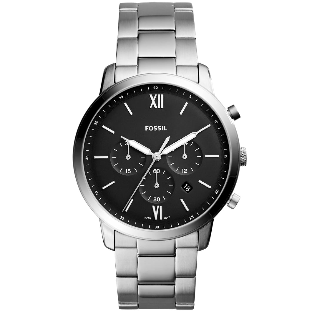 FOSSIL FS5384 Orologio Cronografo Uomo in acciaio - Neutra Chrono Nero