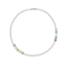 Carica l&#39;immagine nel visualizzatore di Gallery, FWQ 367 Collana da donna di Comete gioielli a Filo di Perle e Berillo
