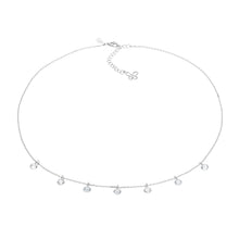 Carica l&#39;immagine nel visualizzatore di Gallery, GLA 168 Collana in Argento e Cristalli Briolette bianchi di COMETE Gioielli
