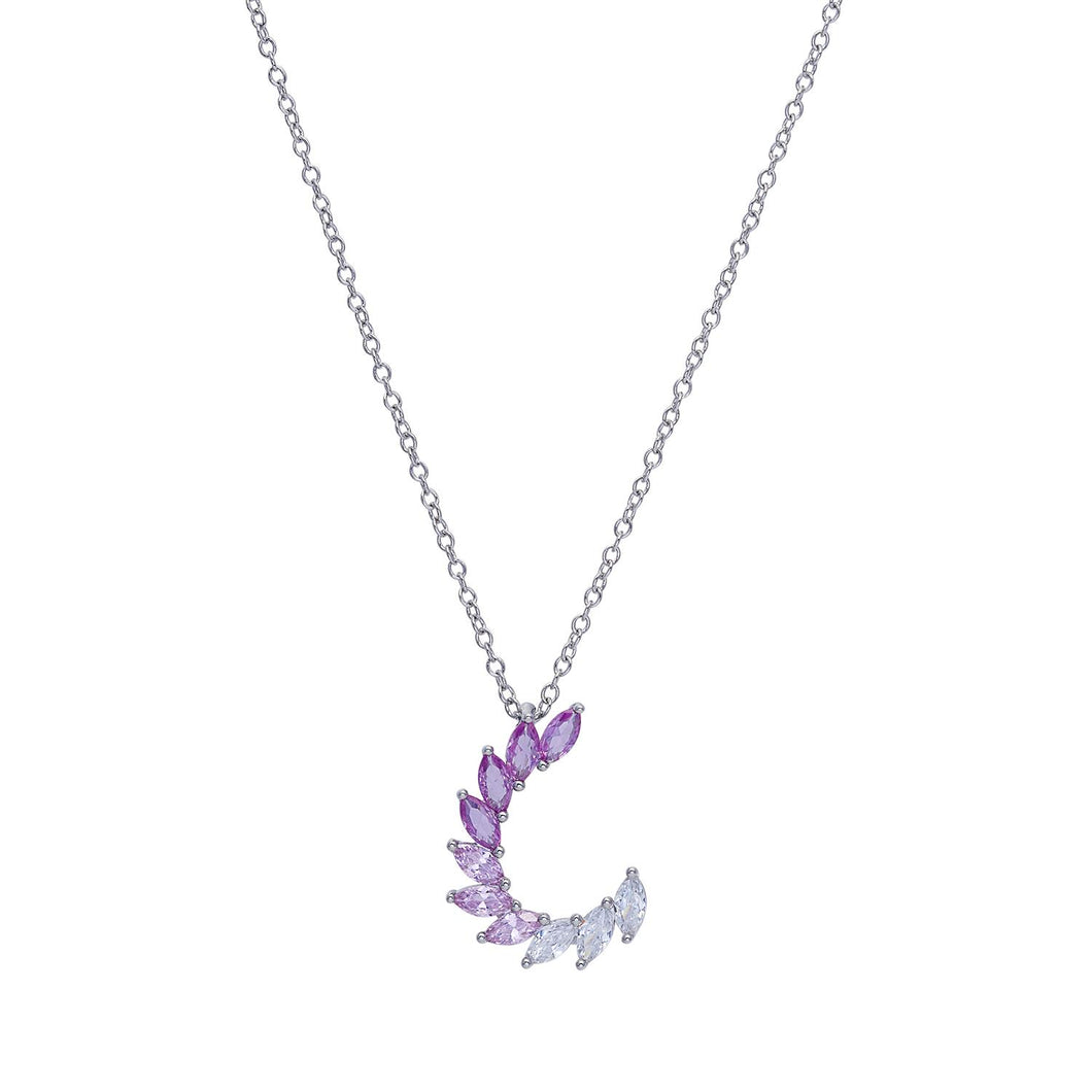 GLA 261 Collana in Argento e Zirconi degradè Rosa di COMETE Gioielli