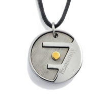 Carica l&#39;immagine nel visualizzatore di Gallery, GPAA/019 Nomination Pendente Groove Tondo uomo in Acciaio e oro 18Kt
