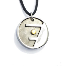 Carica l&#39;immagine nel visualizzatore di Gallery, GPAA/019 Nomination Pendente Groove Tondo uomo in Acciaio e oro 18Kt
