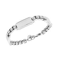 Carica l&#39;immagine nel visualizzatore di Gallery, Fossil JF04400040 Bracciale Uomo in Acciaio a Catena con piastrine - DREW

