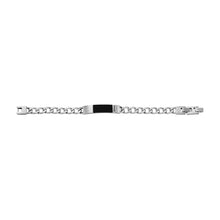 Carica l&#39;immagine nel visualizzatore di Gallery, Fossil JF04411040 Bracciale Uomo in Acciaio a Catena con Piastrina - TEXTURED PLAQUE
