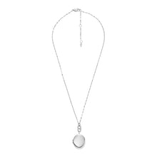 Carica l&#39;immagine nel visualizzatore di Gallery, Fossil JF04427040 Collana Donna con pendente Ovale con Scrigno in Acciaio con Cristalli

