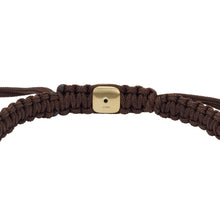 Carica l&#39;immagine nel visualizzatore di Gallery, Fossil JF04471710 Bracciale da Uomo a filo intrecciato con Occhio di tigre
