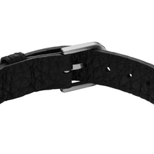 Carica l&#39;immagine nel visualizzatore di Gallery, Fossil JF04473040 Bracciale Uomo a cinturino in pelle nera - Leather Essentials
