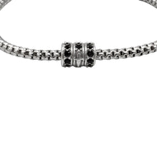 Carica l&#39;immagine nel visualizzatore di Gallery, JPBR0756B CESARE PACIOTTI Jewels Bracciale Elastico da Donna in Argento 925 e Zirconi Neri
