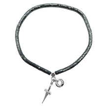 Carica l&#39;immagine nel visualizzatore di Gallery, JPBR0934B CESARE PACIOTTI Jewels Bracciale Elastico in Argento 925 ed Ematite Sfaccettata
