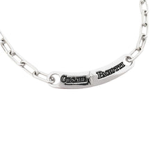 Carica l&#39;immagine nel visualizzatore di Gallery, JPCL0295B CESARE PACIOTTI Jewels Collana a Catena Unisex con Targa in Argento 925
