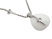 Carica l&#39;immagine nel visualizzatore di Gallery, JPCL0684B CESARE PACIOTTI Jewels Collana da Donna in Argento 925 con Agata Bianca e Zirconi
