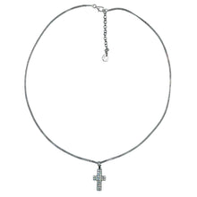 Carica l&#39;immagine nel visualizzatore di Gallery, JPCL0813B CESARE PACIOTTI Jewels Girocollo Unisex con Croce in Argento 925 e Zirconi
