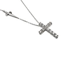 Carica l&#39;immagine nel visualizzatore di Gallery, JPCL0948B CESARE PACIOTTI Jewels Girocollo Unisex con Croce in Argento 925 e Zirconi
