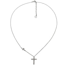Carica l&#39;immagine nel visualizzatore di Gallery, JPCL0948B CESARE PACIOTTI Jewels Girocollo Unisex con Croce in Argento 925 e Zirconi
