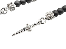 Carica l&#39;immagine nel visualizzatore di Gallery, JPOR0751B CESARE PACIOTTI Jewels Orecchini Pendenti con Onice e Roselline in Argento 925

