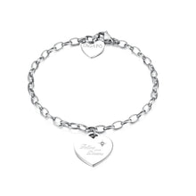 Carica l&#39;immagine nel visualizzatore di Gallery, SBM14 Bracciale S&#39;AGAPò Follow Your Dreams con Charm a forma di Cuore
